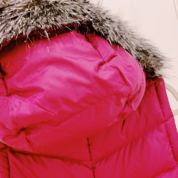 NWOT WOMENS PURPLE COLUMBIA-SPORTSWEAR METALLIC OMNI-HEAT FLUFFY DOWN HOOD VEST - Picture 5 of 11